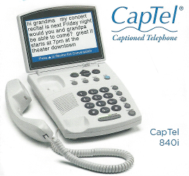 Captel captioned phone